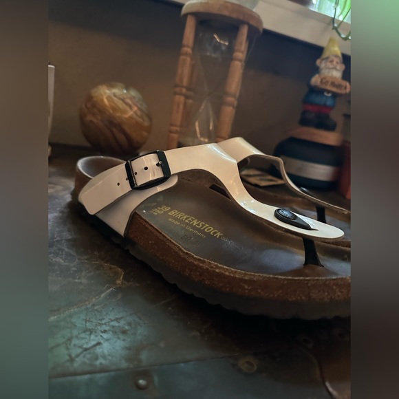 White Gizeh Birkenstocks - Picture 4 of 13